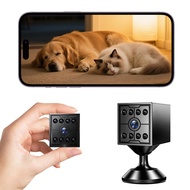 W09 1080P Mini Wireless Security Camera with AI Human Tracking, 130° Wide Angle, 8x 940NM Infrared N