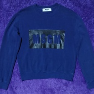 MSGM MILANO LOGO BOX CREWNECK SECOND ORIGINAL