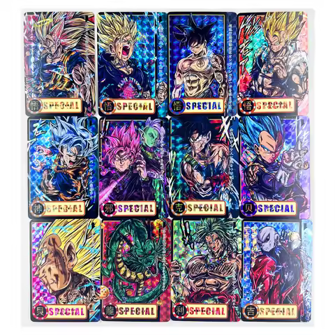 31pcs/set Dragon Ball Z GT ONE PIECE NARUTO ONE PUNCH MAN Super Saiyan Heroes Battle Card Ultra Inst