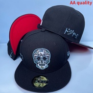 AA quality men's baseball cap, fitted cap, New Era Los Angeles Dodgers 59FIFTY, skull embroidered st