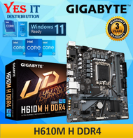 GIGABYTE H610M H / H610M K DDR4 DDR5  LGA1700 MOTHERBOARD + INTEL 12th / 14th Gen PROCESSOR