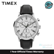 [Official Warranty] Timex TW2U88100 Men's Waterbury Chronograph 40mm Leather Strap Watch (watch for men / jam tangan lelaki / timex watch for men / timex watch / men watch)