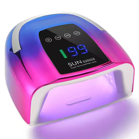 Rechargeable UV LED Nail Lamp Cordless 200W Nail Dryer With 3 Timer Settings Smart Sensor For Nail S