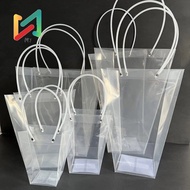 Mika Beveled Plastic Bags Sizes H3, H4, H5, H6 (M7), Wholesale 10 Transparent Bags for fresh flowers