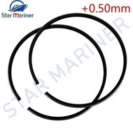 12140-94400-050 Piston Ring Set +0.5MM For Suzuki Outboard Motor 2T DT35 DT40 Diameter 79.5MM Boat E