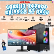 SETCOM+MONITOR BONMECOM2 ครบเซ็ตพร้อมจอ / CPU i7 14700F/ RX 9060 XT 16GB / Case เลือกแบบได้ครับ