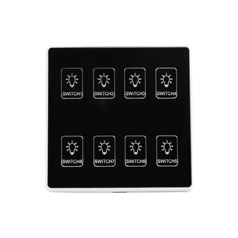 86 Type 4-Key Smart Touch Panel Scene Control Switch for Smart Lighting Module KNX/RS485/ZigBee Home