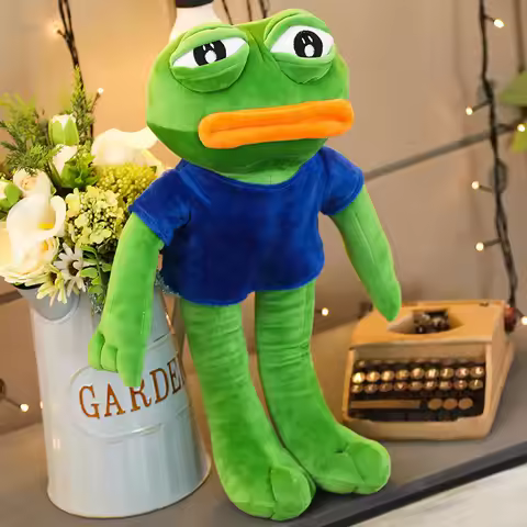 Creative 50/70cm Cute Magic Expression Pepe The Frog Sad Frog Plush 4chan Meme Toys Stuffed Animal D
