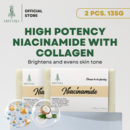 [ NIACINAMIDE WHITENING SOAP ] Greenika Organic Niacinamide Soap with Collagen Anti-Aging Soap White