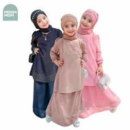 (SG SELLER) WEAAM Baju Kurung Modern kids Raya 2024 Set Kanak-kanak budak Baby Girl Raya set