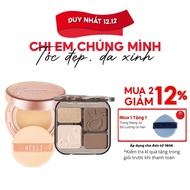 Combo Cushion Hexze + Veecci Contour – Smooth Foundation, Slim Face Vline 2025 Standard