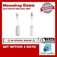 [🎶SG] Moondrop Dawn Dual Chip CS43131 Full Balanced High Performance Mini Portable DAC/AMP