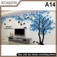 KOQZM 3D Acrylic cây dán tường tự dính nhà nền tường Tường Decal dán tường trang trí nhà phòng ngủ h