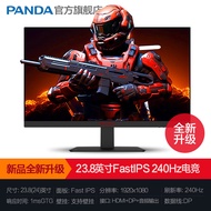 Panda Monitor 24/27-inci IPS 2K HD 4K 144Hz Gaming 380Hz Skrin Komputer Rata/Lengkung 34