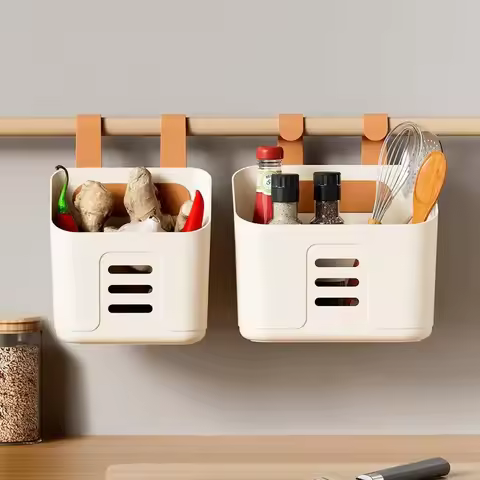 Kitchen Laundry Basket Hanging Portable Fruit Vegetable Wall Hanging Arrangement Kitchen Utensil Wed