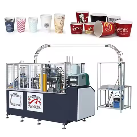 YG 80-110pcs/Min High Speed Paper Cup Printing Forming Machine 90z-220z Disposable Paper Cup Making 