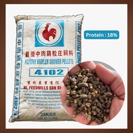 [25KG] [4102] Dedak Makanan Ayam Kasar Berkualiti Tinggi [HITAM]