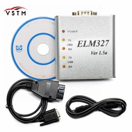 ELM327 USB Metal Aluminum ELM 327 Metal Case Elm 327 USB V1.5V1.5a Support All OBD2 OBDII Protocols Auto Car Diagnostic Scanner