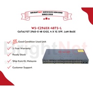 [READY STOCK] Used Cisco WS-C2960X-48TS-L Catalyst 2960-X 48 GigE, 2 x 1G SFP, LAN Lite