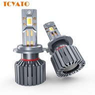 TCYATO H4 Led Bulb H11 Led Bulb Led Bulbs for Cars, Integrated High and Low Beam, 3 Colors with Remo