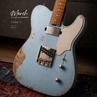 【March Guitarworks】Type-T vintage (Sonic Blue/ Relic) 非fender, Gibson,esp,prs, Stratocaster,relic