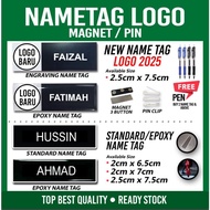 NAME TAG PIN / NAME TAG MAGNET / NAME TAG LOGO TERKINI 2025 / NAME TAG PENJAWAT AWAM
