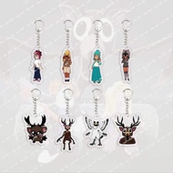 GAME 99 nights In The Forest Keychain for Accessories Bag Acrylic Pendant 99 nights In The Forest De