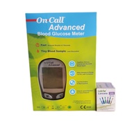 on call advanced glucose meter เครื่องตรวจน้ำตาล พร้อมเข็ม 25 เล่ม
