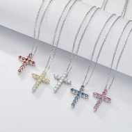 莫桑鑽項鍊1.1克拉宗教十字架項鍊 莫桑石項鍊 送给她的礼物