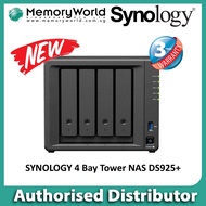 [SYNOLOGY Authorised Distributor] SYNOLOGY DS925+ 4 Bay DiskStation NAS. Singapore Local 3 Years War