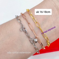 925 Silver Gold Plated Adult Bracelet