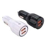 Q qc3.0 Car Charger 3.1A One for Two QC3.0 Car Mobile Phone Dual usb Car Charger One For Two Fast Ch