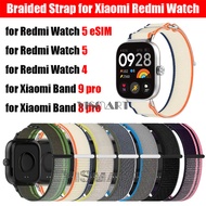 Nylon Braided Strap for Redmi Watch 5 eSIM / Watch 4 Loop Bracelet Watchband for Xiaomi Mi Band 9 Pr