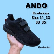 sepatu sekolah ANDO perekat redy di toko iffa collection