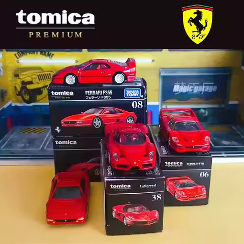 Original Takara Tomy Tomica Ferrari Diecast Model Car 1/64 Scale Premium TP Enzo LaFerrari F40 F355 