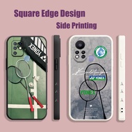 Casing For Huawei Y6P Y7 Y7A Y6 Pro Honor 50 Lite 2019 Yonex Badminton Racket Court Aesthetic OAP04 Phone Case Square Edge