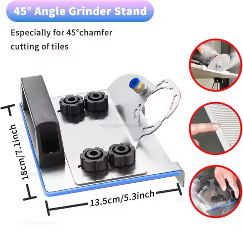 Angle Grinder Stand for Tile 45 Degree Chamfer Cutting Tool for Ceramic Stone Cutting Angle Tile Edg