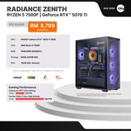 IDEALTECH RADIANCE ZENITH AMD GAMING PC ( AMD RYZEN 5 / NVIDIA RTX5070 TI 16GB / 16GB RAM / 500GB SS