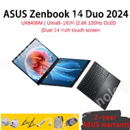 ASUS Zenbook 14 Duo 2024 UX8406M ASUS Zenbook14 Dual Screen ASUS Lingyao 14 Ultra9-185H Dual touch screen ASUS Laptop