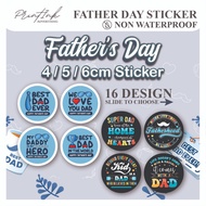 Sticker Fathers Day - Mirrokote sticker | 4CM-6CM 父亲节贴纸
