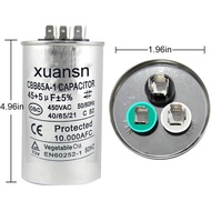 45/5 uF 45+5 MFD 370V or 450V Dual Run Start Round A/C Capacitor 45 5 uF 370 450 Volt VAC CBB65B Air