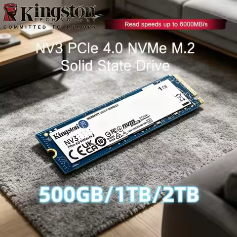 Kingston Throughput-Maxed NV3 SSD 2TB 4TB NVMe PCIe Gen 4.0x4 Solid State Drive M.2 2280 Internal SS