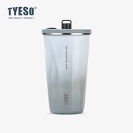 แก้วกาแฟ Tyeso แก้วเก็บความเย็น กระติกน้ําร้อน พร้อมหลอด ขวดน้ํา สเตนเลส แก้วเยติ แก้วน้ํา 600mL/20oz