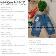 AM AM AM AM | 7/8 Kids Jeans C-369 Light Blue
