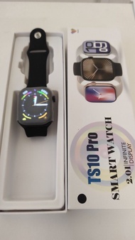 全新TS10Pro智能手錶
Smart Watch多項運動健康功能 計步 心率 血壓 睡眠監測 藍牙 NFC 通話 訊息 音樂 鬧鍾 遙控拍攝等
磁吸式充電
內存QRcode連接 
QR code w