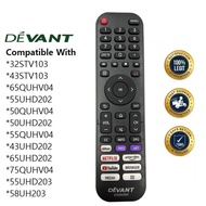 PinSan Devant Smart TV remote 32STV103 50QUHV04 55UHD202 43stv103 65QUHV04 55quhv04 Remote Control