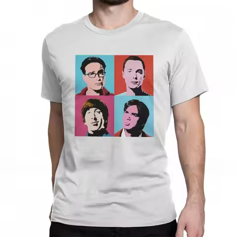 CC T Shirt Short Sleeve Tee Plus Size Clothing Cool The Big Bang Theory Leonard Sheldon T- for Men