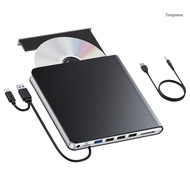 【CH*】 External Disc Drive for Laptop USB Type C Portable Disc Writer External Drive