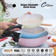 STEINCOOKWARE COSMO PAN SET 3IN1 (3 PAN + 1 TUTUP)