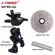 LTWOO A7 1X10S Groupset 10 Speed Shift Lever Derailleur SUNSHINE Cassette 36T 42T 46T 50T VXM Chain 